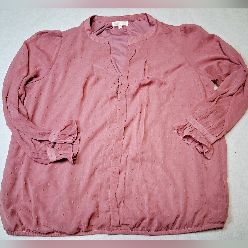 4/20$ ➡️ Blousology Women's Blouse in Soft Pink